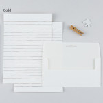 Simple letter and envelope set
