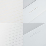 Detail of Simple letter and envelope set