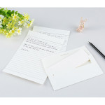 Simple letter and envelope set