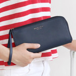 Navy - Walking in the air passport organizer wallet