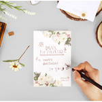 Romantic and Vintage rose letter paper pad
