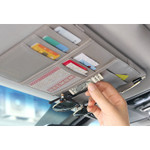 Gray - Wherever you go sun visor organizer
