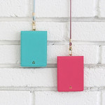 The Prism slim card wallet with neck strap