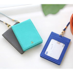 The Prism slim card wallet with neck strap