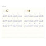 Yearly plan - 2017 Byfulldesign Making memory small dated weekly planner