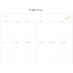 Yearly plan - Growing for a dream undated diary