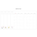 Monthly plan - Growing for a dream undated diary