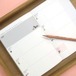 Weekly plan - Mellow pattern undated diary 
