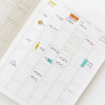 Yearly plan - Record medium weekly dated planner