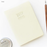 Ivory - Record medium weekly dated planner