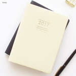 Ivory - Record large weekly dated planner Ivory - Record large weekly dated planner