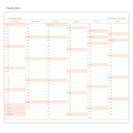 Yearly plan - Edit small dated diary planner