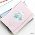 Light pink - Moon special undated hardcover diary scheduler