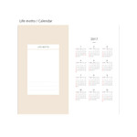 Life motto & Calendar