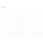 Yearly - Livework The project undated planner scheduler ver.2