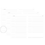 Weekly plan - 2017 Dash and Dot Moon small dated diary