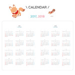 Calendar - ChouChou cute illustrations dated diary 