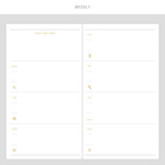 Weekly - 2017 Daily nice undated diary