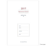 Cover page - 2017 Appointment A5 dated monthly planner