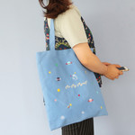 Unicorn - In space cotton shoulder tote bag 