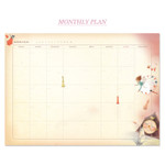 Monthly plan - Alice's adventures in wonderland undated diary