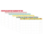 Monthly plan - Premium flower pattern navy weekly undated small journal
