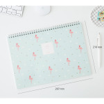 Size of 2017 Livework Piyo dated monthly desk scheduler 