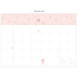 Monthly plan - 2017 Livework Piyo dated monthly desk scheduler 