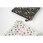 Detail of Licoco flower pattern small zipper pouch