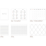 Composition - 2017 Jstory Merci monthly dated diary notebook 