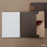 Envelope - Slow and simple wirebound daily undated scheduler notebook