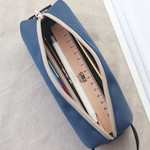 Steel blue - Iconic Plain handy strap pencil case 