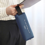 Steel blue - Iconic Plain handy strap pencil case 