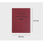 Size of Iconic Seize the day wirebound weekly undated planner