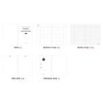 Compostion - Seize the day wirebound weekly undated planner