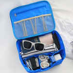 Rim travel multi pouch bag packing aids 