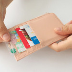 Card slots - Rim pattern coner zipper card case 