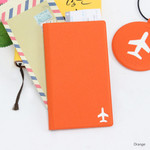 Orange - Fenice Simple RFID blocking medium passport cover