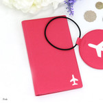 Pink - Fenice Simple RFID blocking medium passport cover