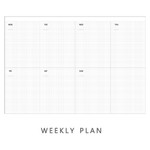 Weekly plan - Fashionable animal one month undated diary