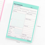 Size of Schedule manager undated daily desk planner