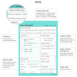 Paperian Schedule manager undated daily desk planner