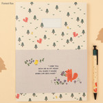 Forest fox - Monopoly Toffeenut lined school notebook large 