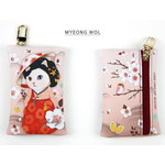Myeong wol - Choo Choo cat card case holder
