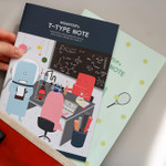 Indigo Monster illustration t-type notebook