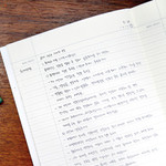 Colorful A5 size grid-lined class notebook