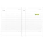 Colorful A5 size grid-lined class notebook