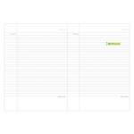 Colorful B5 size grid-lined class notebook