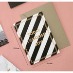 Size of Gold accent message card with envelope