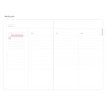 Weekly plan - Positive small undated diary scheduler